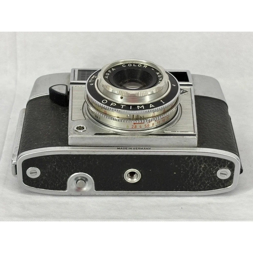 Agfa Optima I 35mm Film Camera Color-Agnar 1:2.8/45mm Lens Vintage Silver Black
